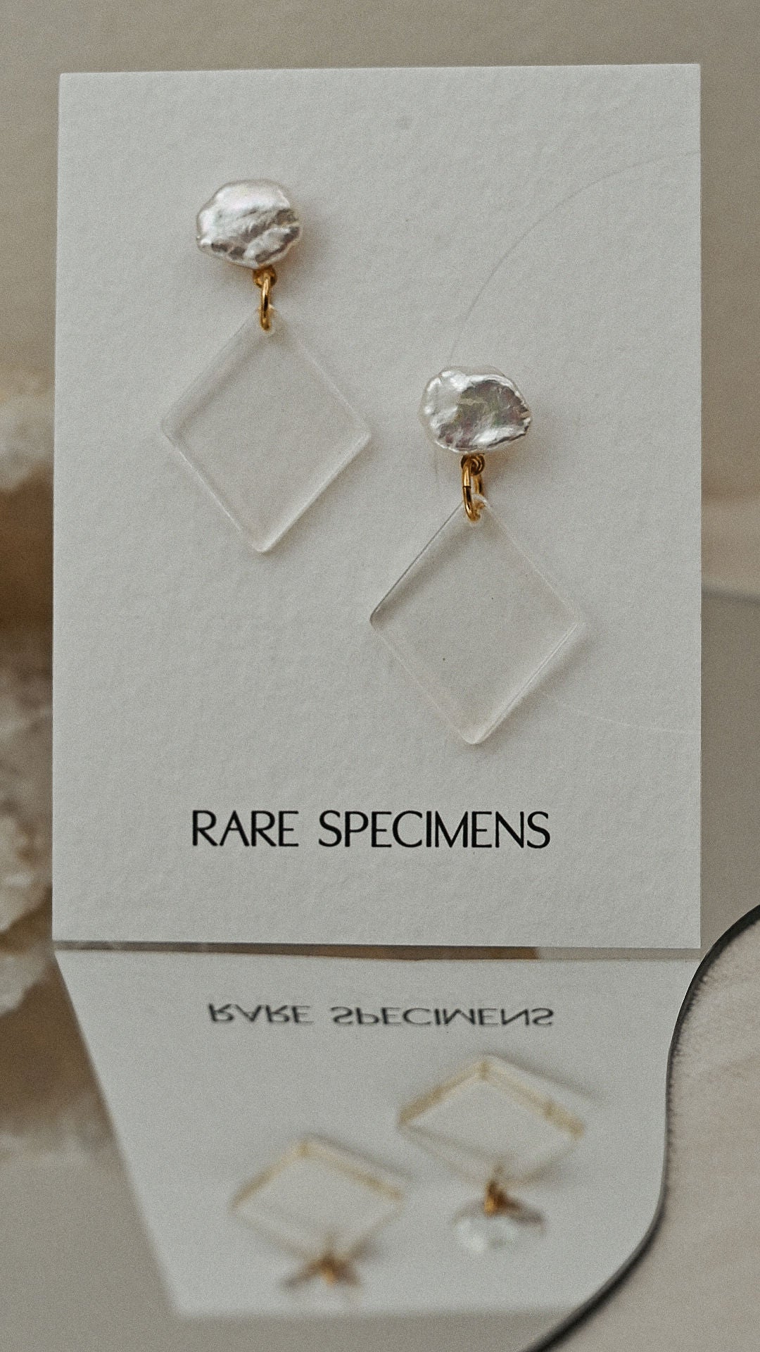 Pearl Diamond Drop Earrings